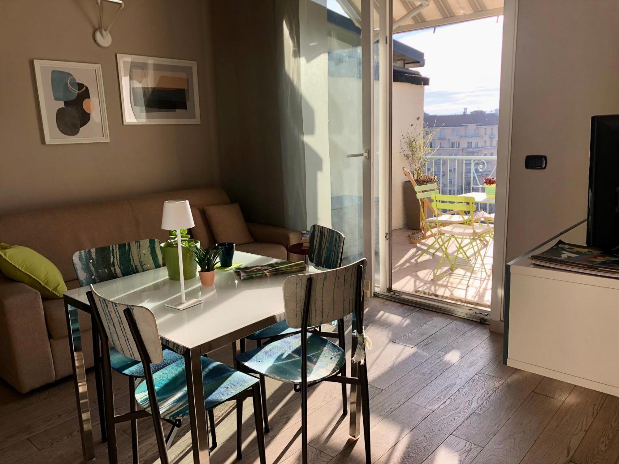 Attico Ellen Terrazza Con Vista Turim Exterior foto
